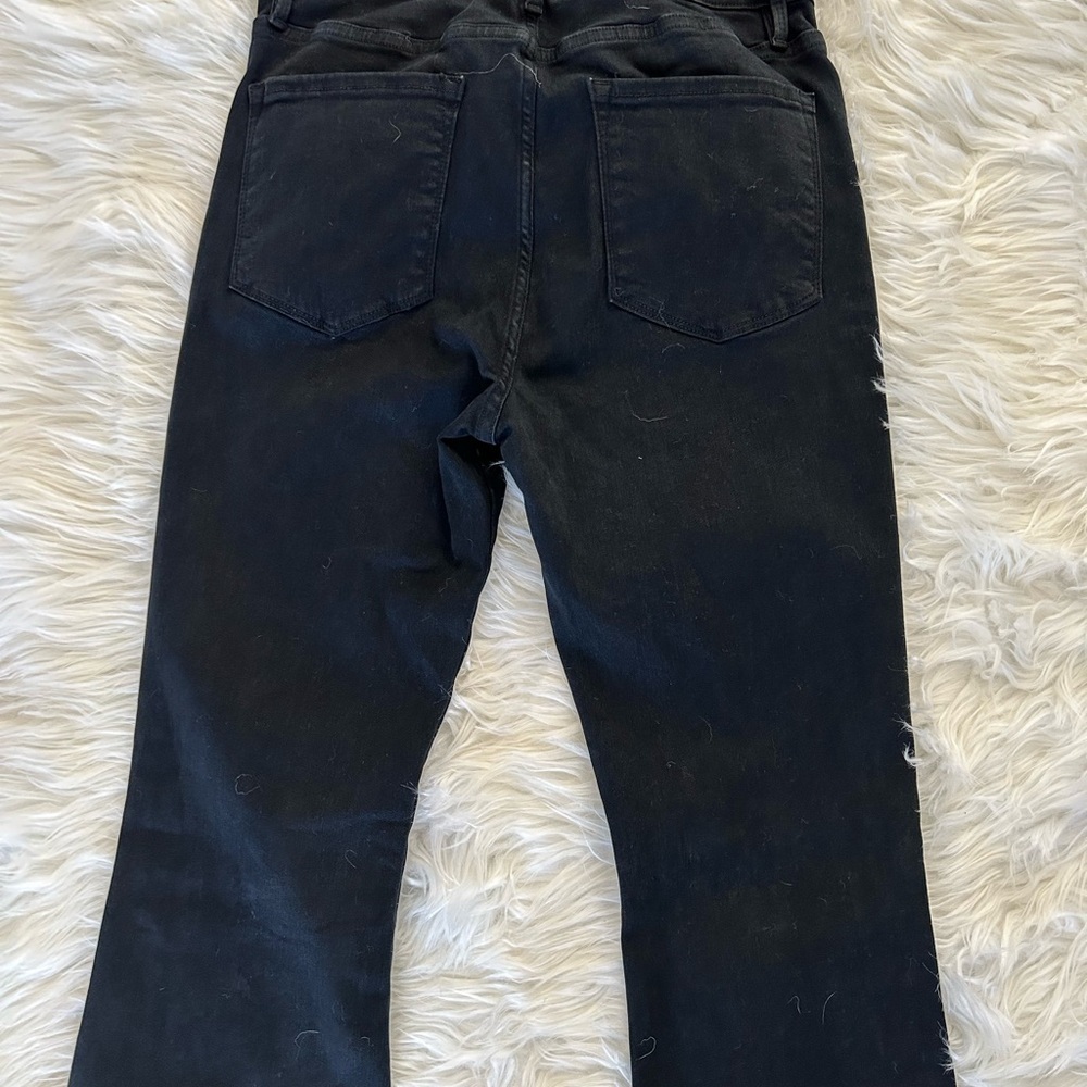 Frame One Flare High Rise Black Jeans - Picture 8 of 9